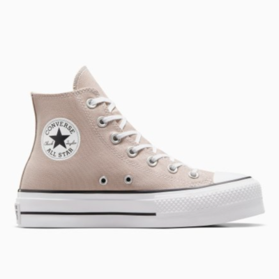 beige chuck taylor platform